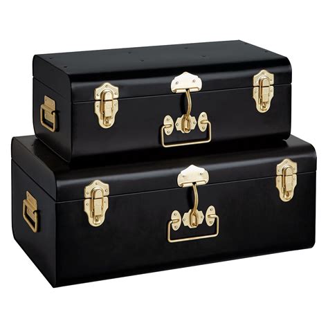 black metal box buy|black metal storage box.